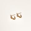 Jewelry SarahBijoux | Small Ribbon Gold Vermeil Hoops