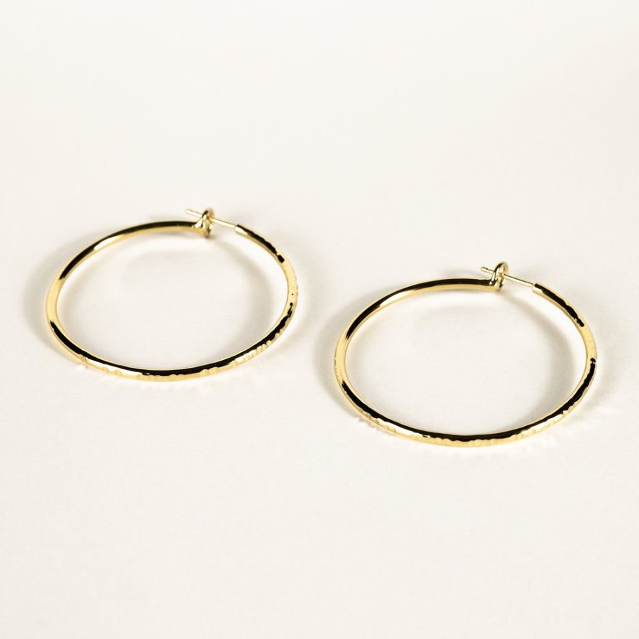 Jewelry SarahBijoux | Azurite Gold Vermeil Hoops