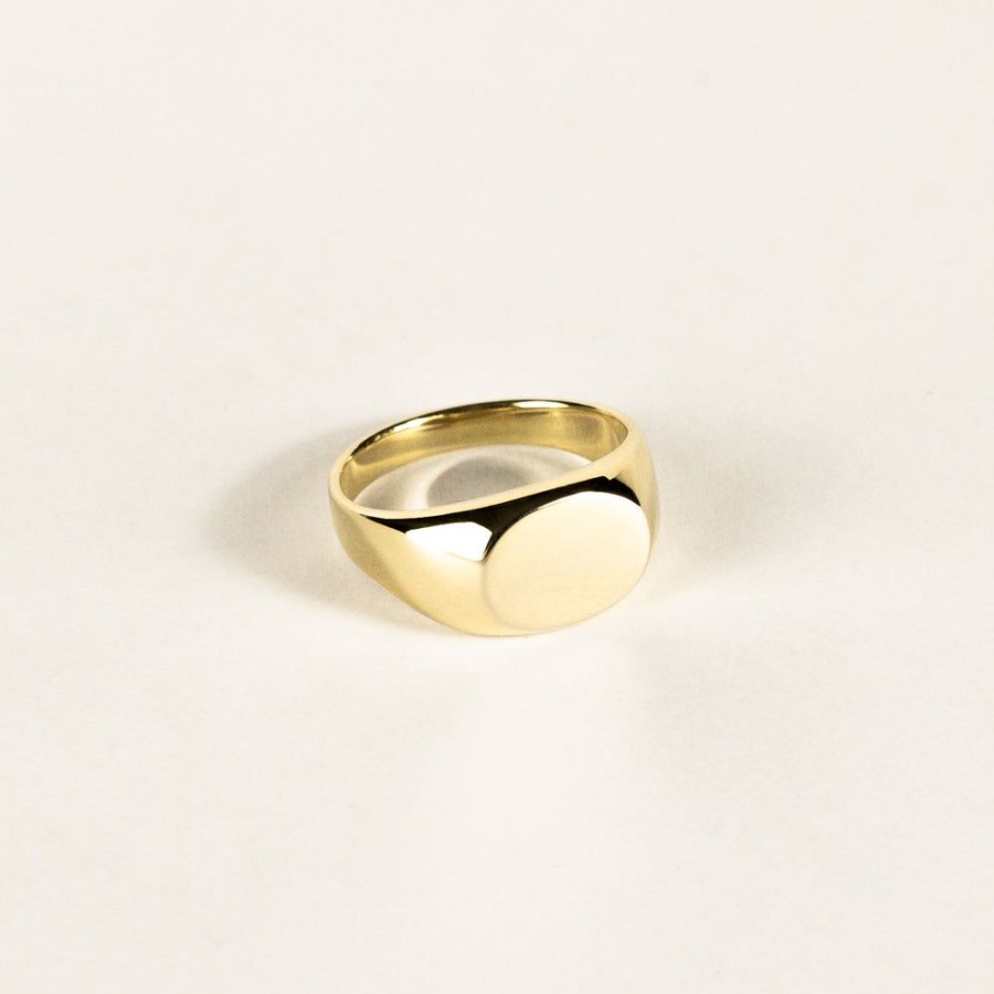 Jewelry SarahBijoux | Classic Signet Gold Ring