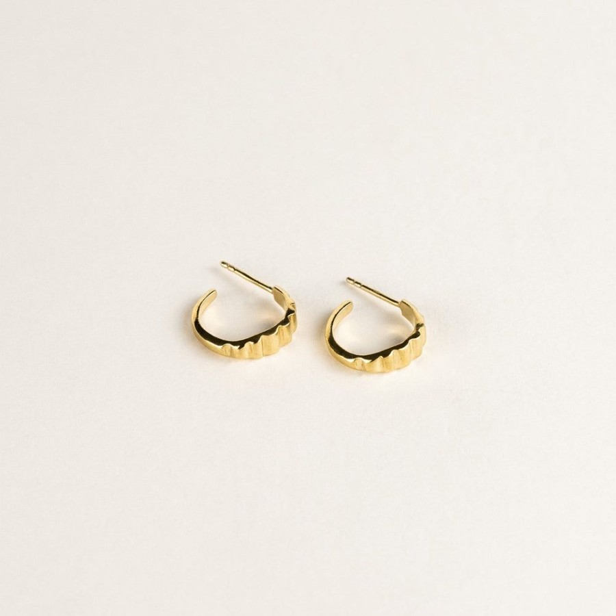 Jewelry SarahBijoux | Flow Gold Vermeil Hoops