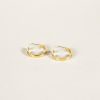 Jewelry SarahBijoux | Fossil Gold Vermeil Hoops