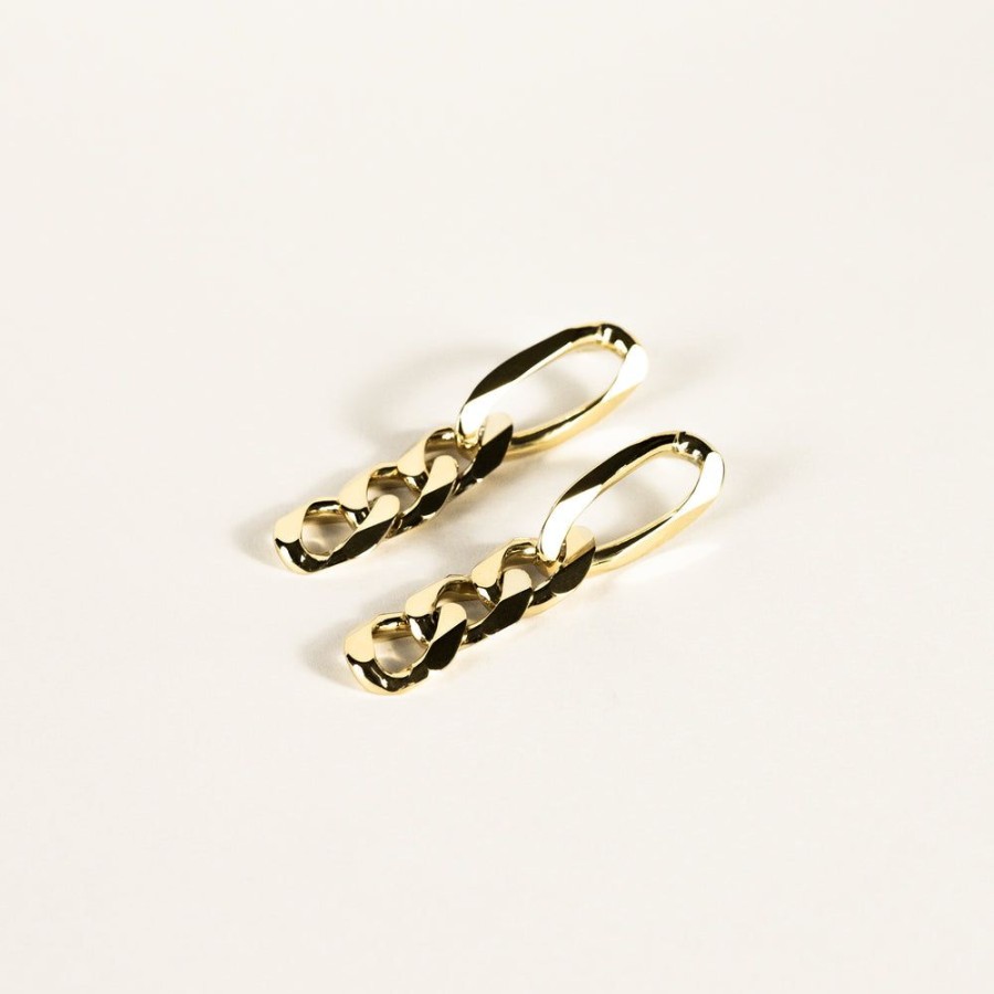 Jewelry SarahBijoux | Chain Gold Vermeil Earrings