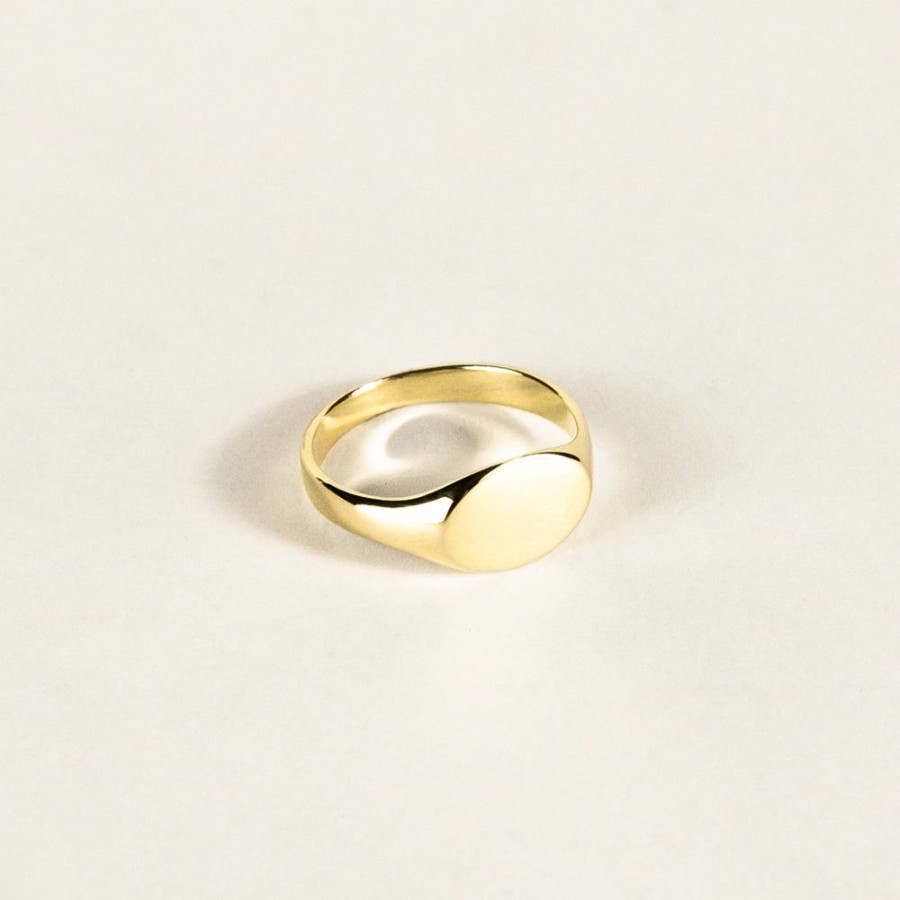 Jewelry SarahBijoux | Mini Gold Classic Signet Ring