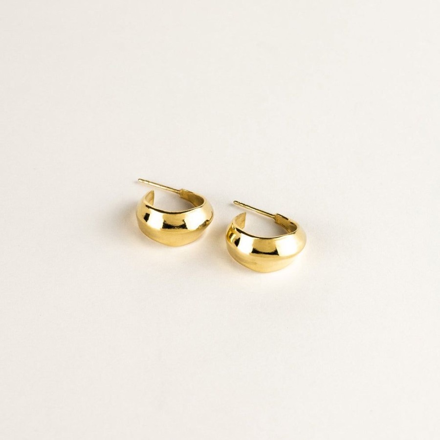 Jewelry SarahBijoux | Small Dune Gold Vermeil Hoops