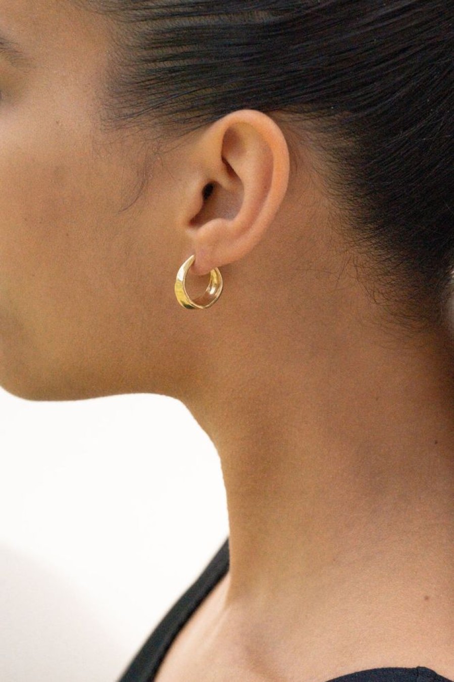 Jewelry SarahBijoux | Small Dune Gold Vermeil Hoops