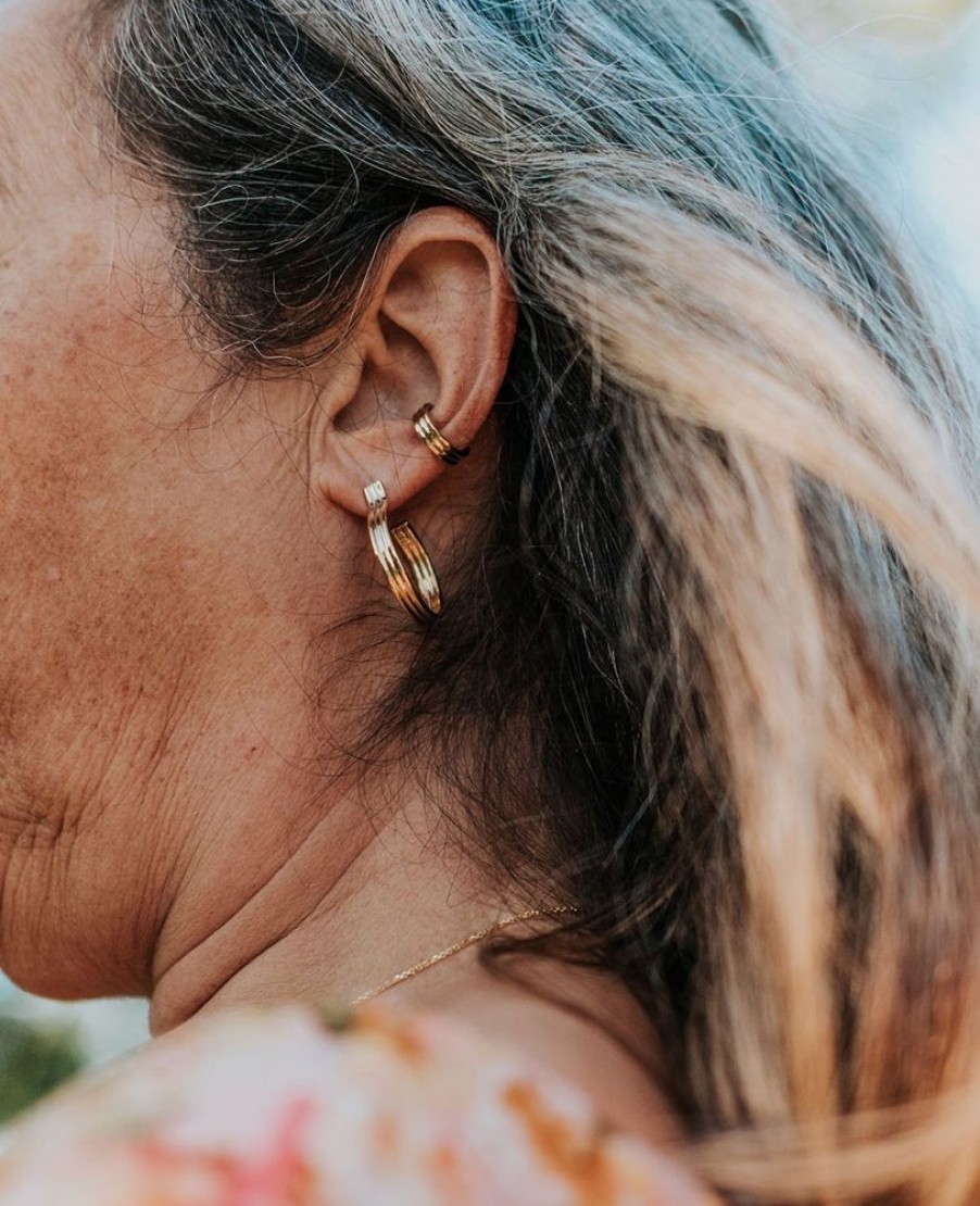 Jewelry SarahBijoux | Paper Clip Gold Vermeil Ear Cuff