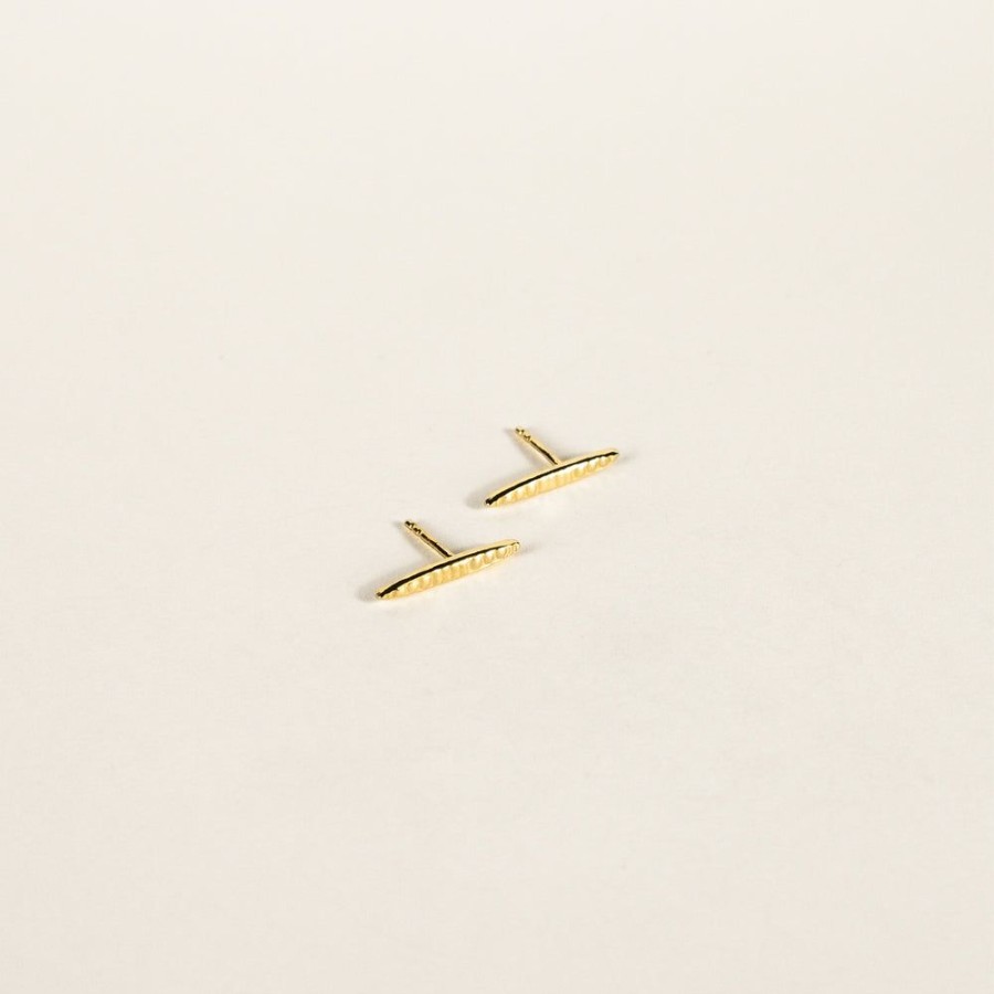 Jewelry SarahBijoux | Orzo Gold Vermeil Studs