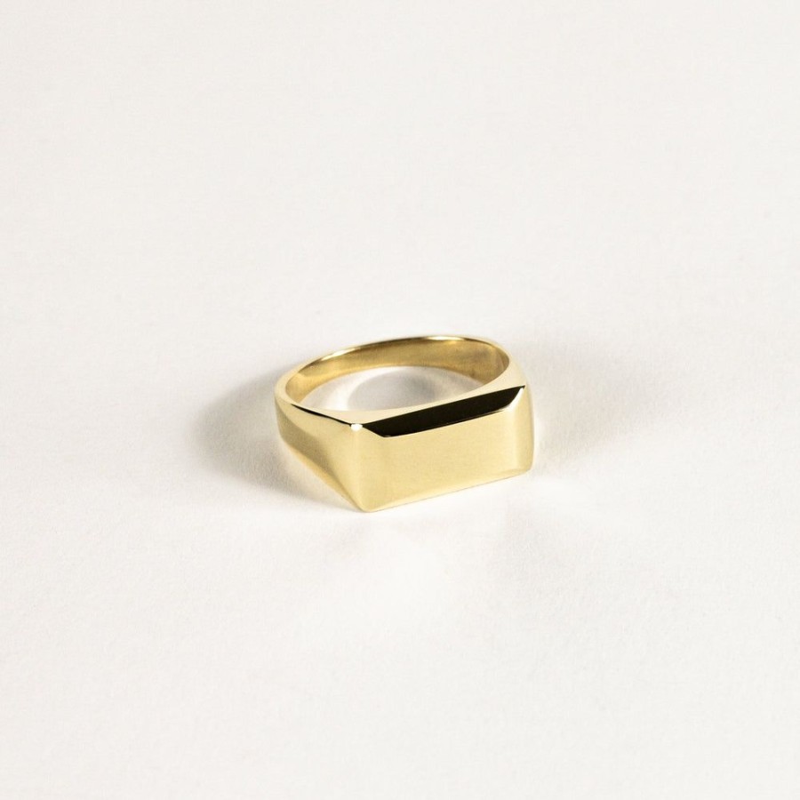 Jewelry SarahBijoux | Rectangular Gold Ring