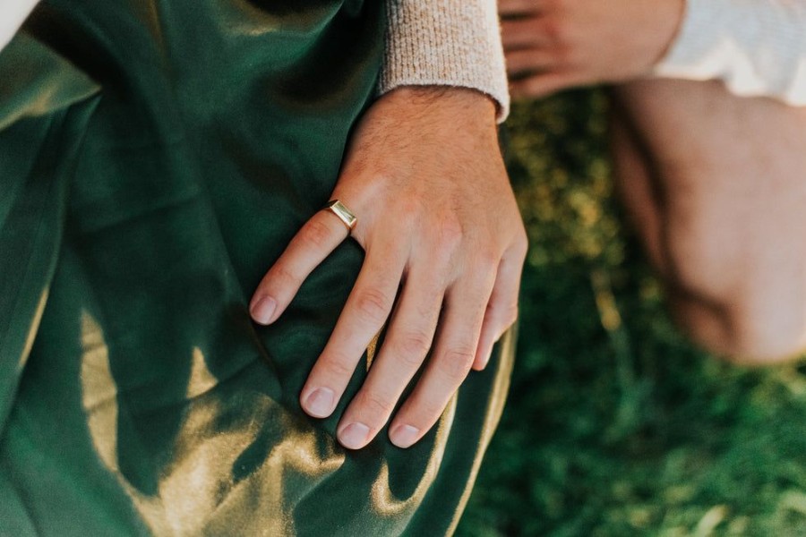 Jewelry SarahBijoux | Rectangular Gold Ring