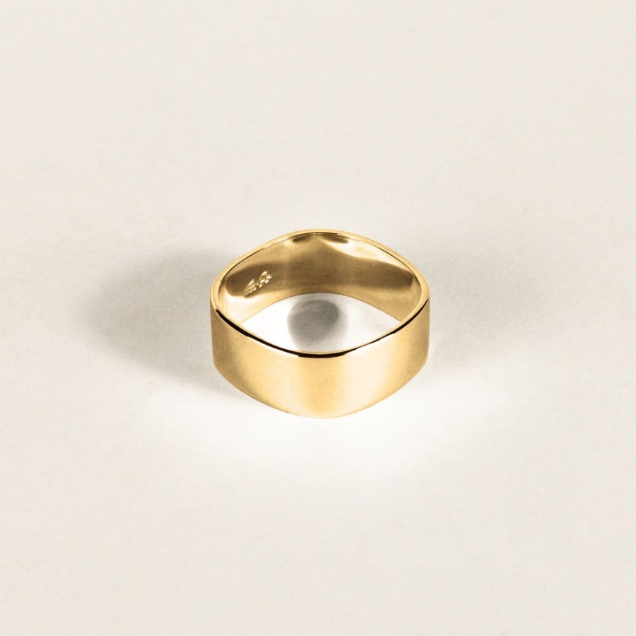 Jewelry SarahBijoux | Flat Square Gold Ring