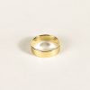 Jewelry SarahBijoux | Large Flat Gold Ring