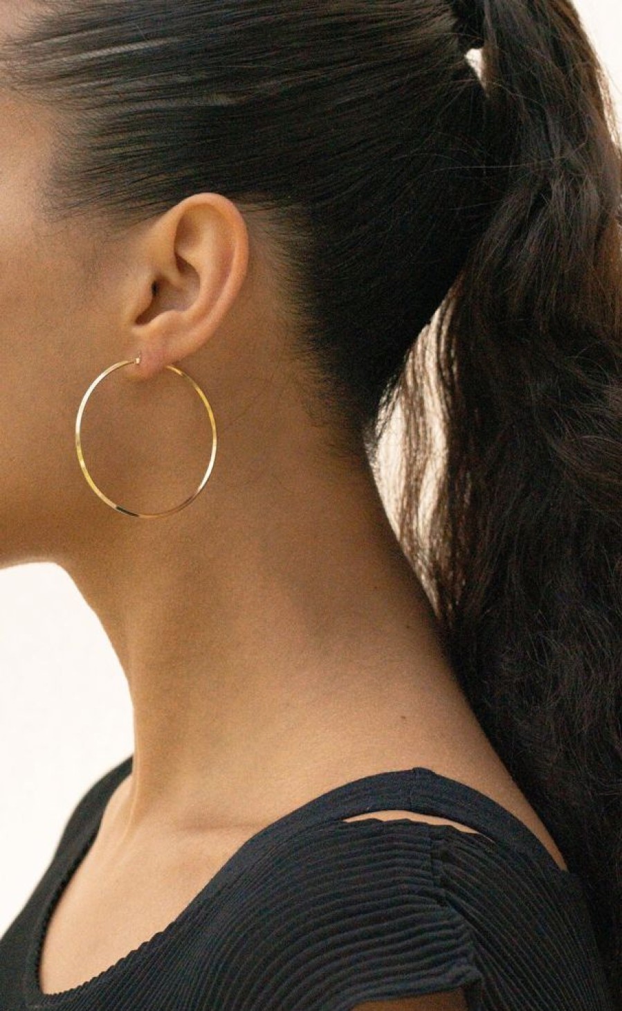 Jewelry SarahBijoux | Large Cape Gold Vermeil Hoops