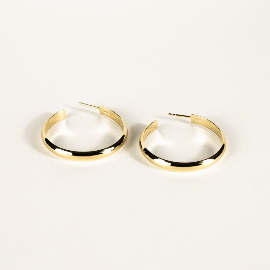 Jewelry SarahBijoux | Half Round Gold Vermeil Hoops