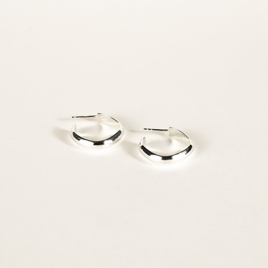 Jewelry SarahBijoux | Small Square Half Round Hoops