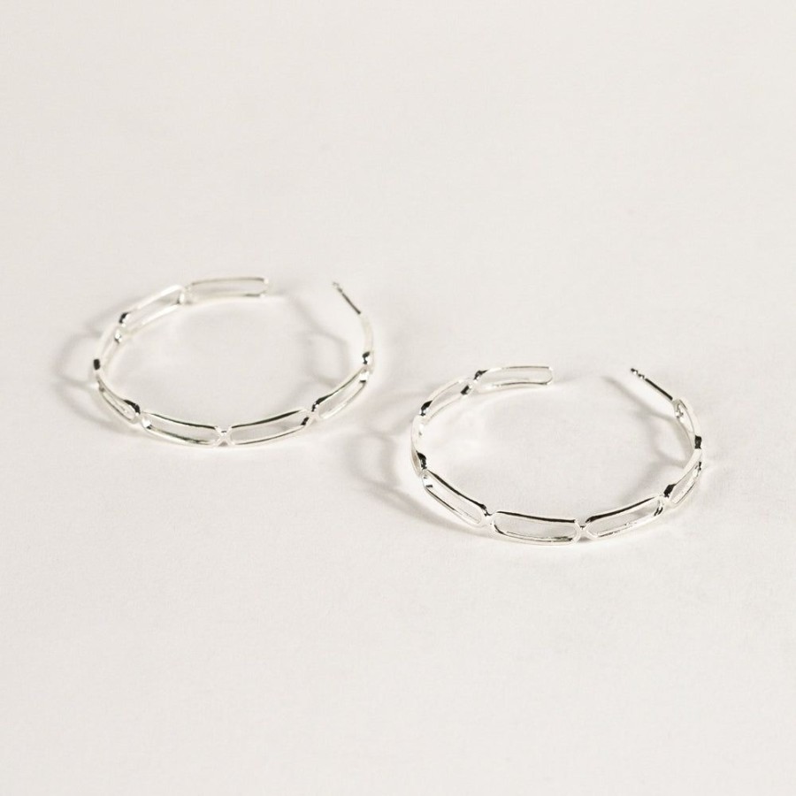 Jewelry SarahBijoux | Large Paper Clip Hoops