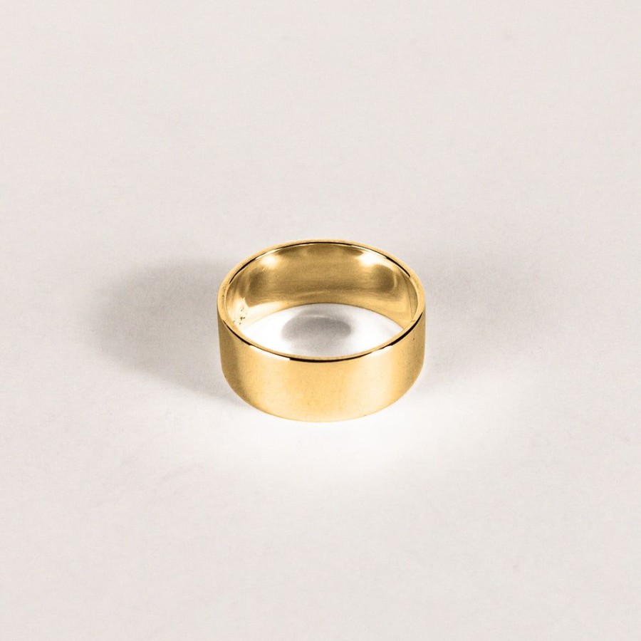 Jewelry SarahBijoux | Massive Flat Gold Ring